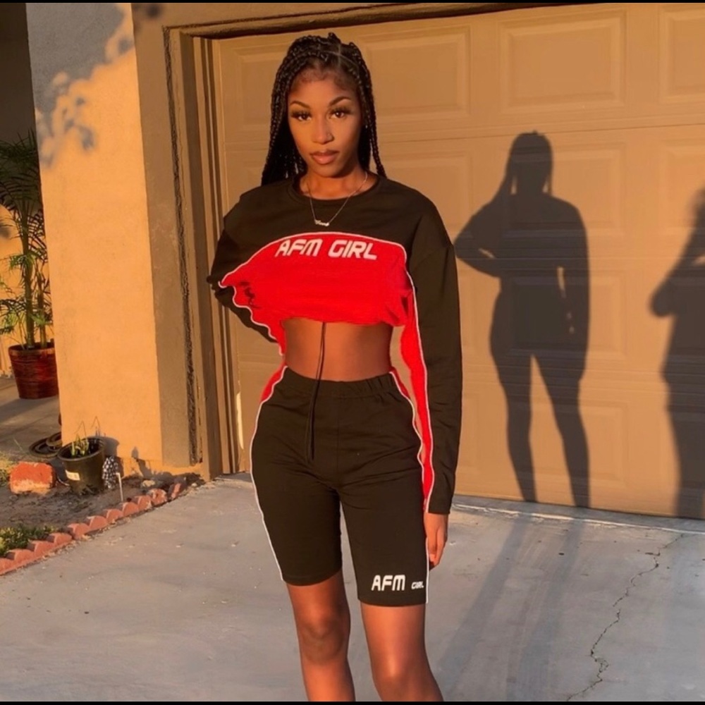 African mall two piece set